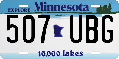 MN license plate 507UBG