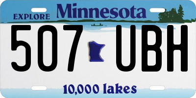 MN license plate 507UBH