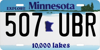 MN license plate 507UBR