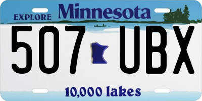 MN license plate 507UBX