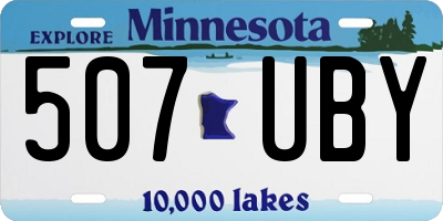 MN license plate 507UBY