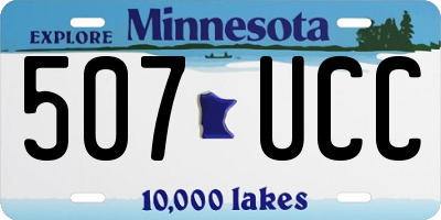 MN license plate 507UCC
