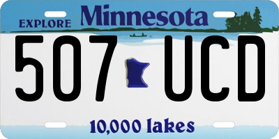 MN license plate 507UCD