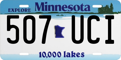 MN license plate 507UCI