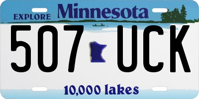 MN license plate 507UCK