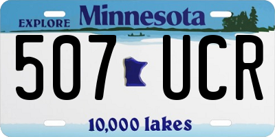 MN license plate 507UCR