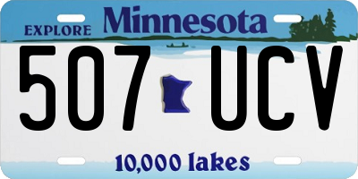 MN license plate 507UCV