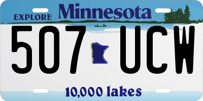 MN license plate 507UCW