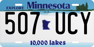 MN license plate 507UCY