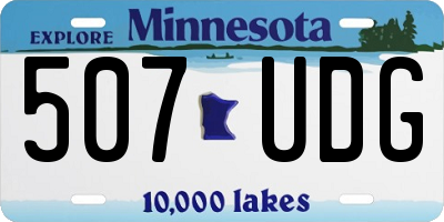 MN license plate 507UDG