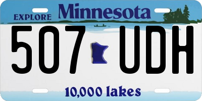 MN license plate 507UDH