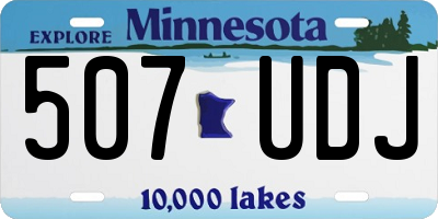 MN license plate 507UDJ