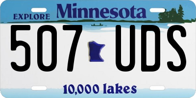 MN license plate 507UDS