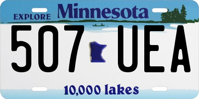 MN license plate 507UEA