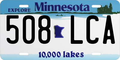 MN license plate 508LCA