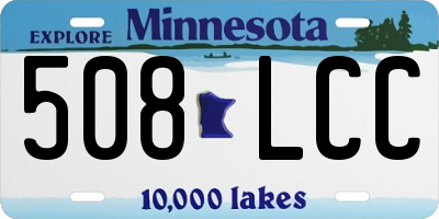 MN license plate 508LCC
