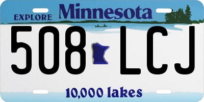 MN license plate 508LCJ