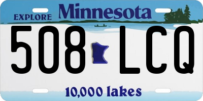 MN license plate 508LCQ