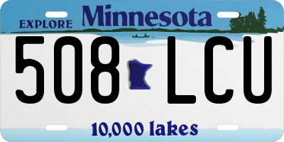 MN license plate 508LCU