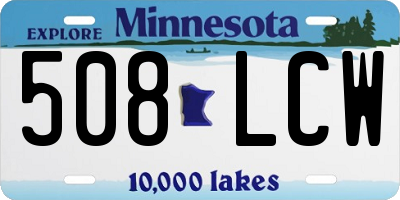 MN license plate 508LCW