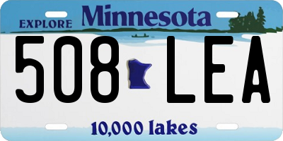 MN license plate 508LEA