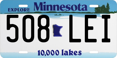 MN license plate 508LEI