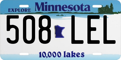 MN license plate 508LEL