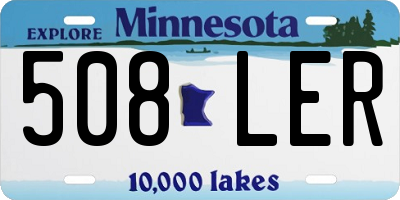 MN license plate 508LER