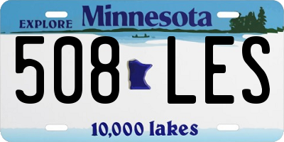 MN license plate 508LES