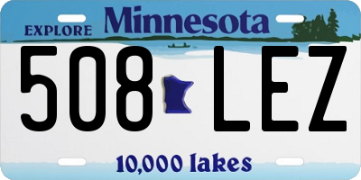 MN license plate 508LEZ