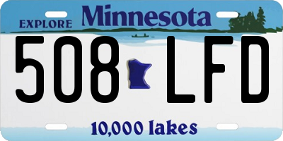 MN license plate 508LFD