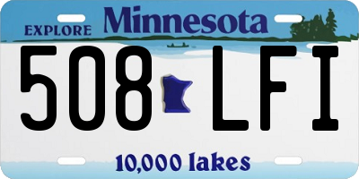 MN license plate 508LFI