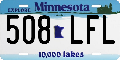 MN license plate 508LFL