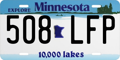 MN license plate 508LFP