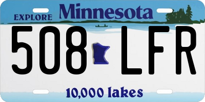 MN license plate 508LFR