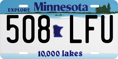 MN license plate 508LFU
