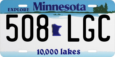 MN license plate 508LGC