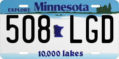 MN license plate 508LGD