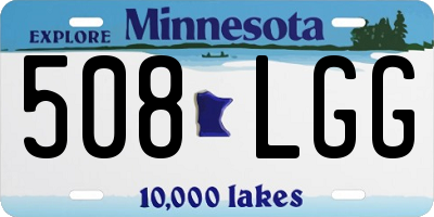 MN license plate 508LGG
