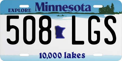 MN license plate 508LGS