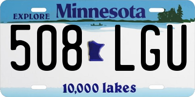 MN license plate 508LGU