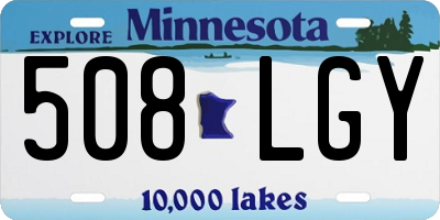 MN license plate 508LGY