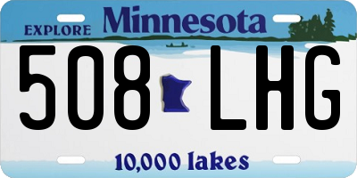 MN license plate 508LHG