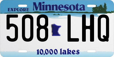 MN license plate 508LHQ