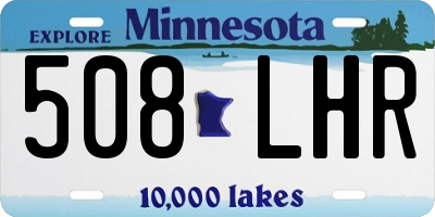 MN license plate 508LHR