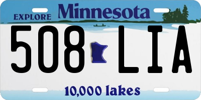 MN license plate 508LIA