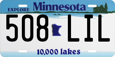 MN license plate 508LIL
