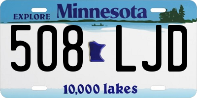 MN license plate 508LJD