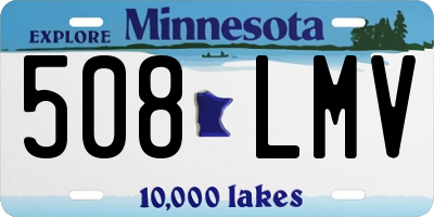 MN license plate 508LMV