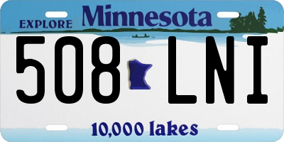 MN license plate 508LNI